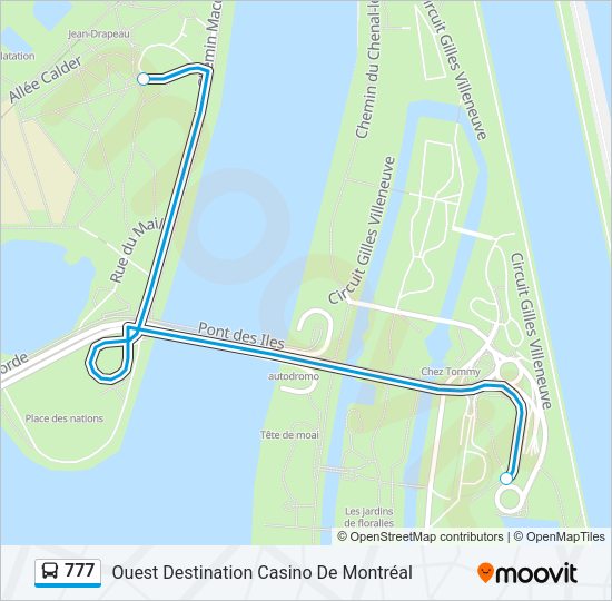 777 Bus Line Map