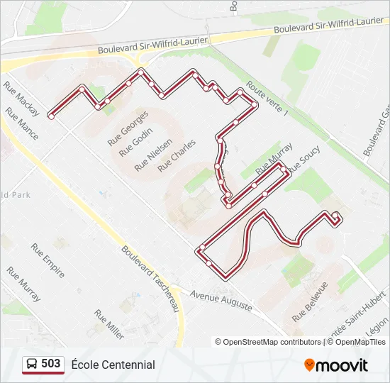 503 Bus Line Map