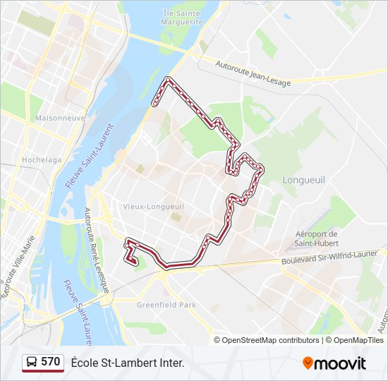 570 Bus Line Map