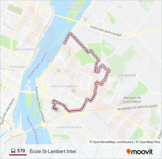570 Bus Line Map
