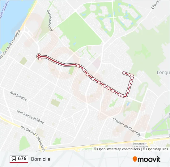 676 Bus Line Map