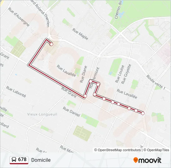 678 Bus Line Map