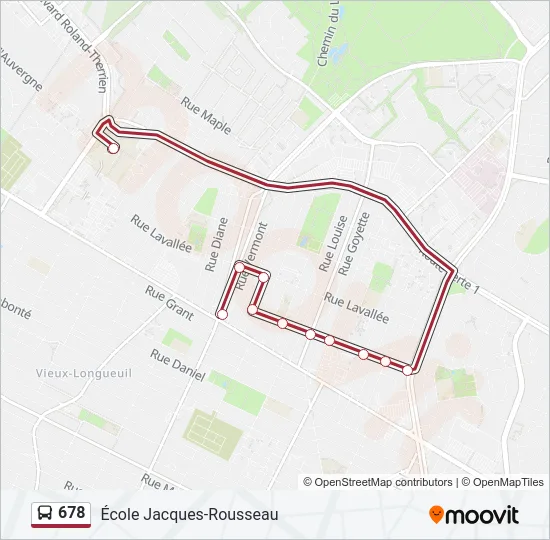 678 Bus Line Map