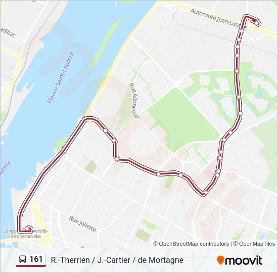 161 Bus Line Map