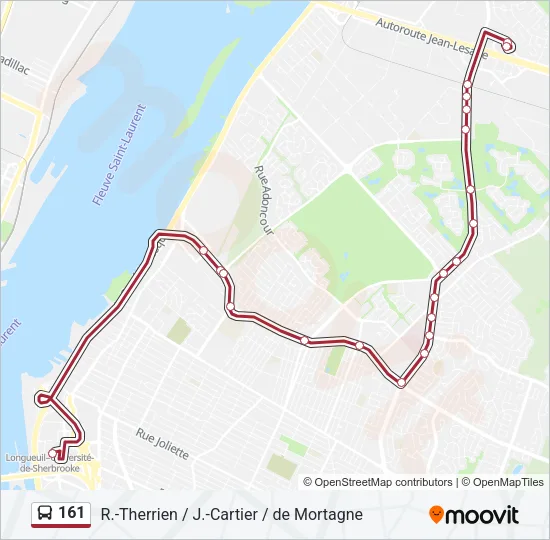 161 Bus Line Map