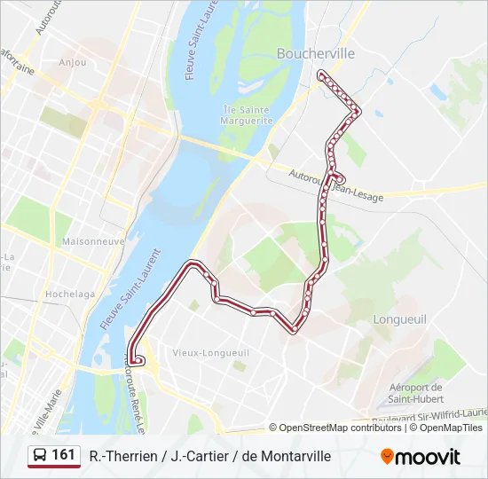 161 Bus Line Map