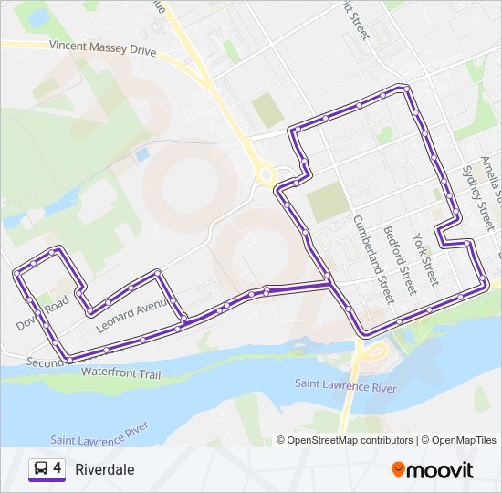 4 Bus Line Map