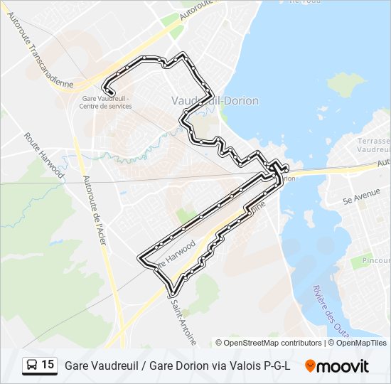 15 bus Line Map