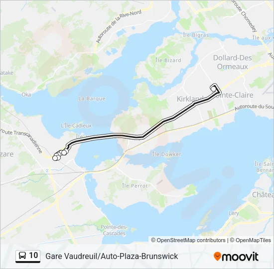 10 Bus Line Map