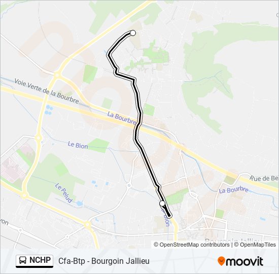 NCHP bus Line Map