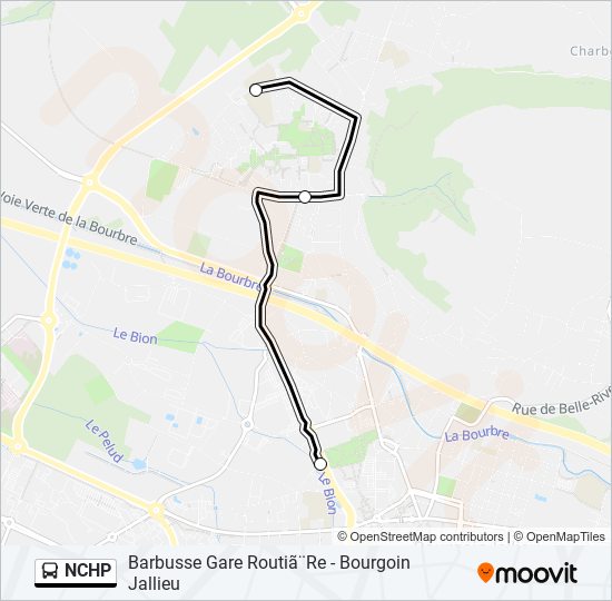 Mapa de NCHP de autobús