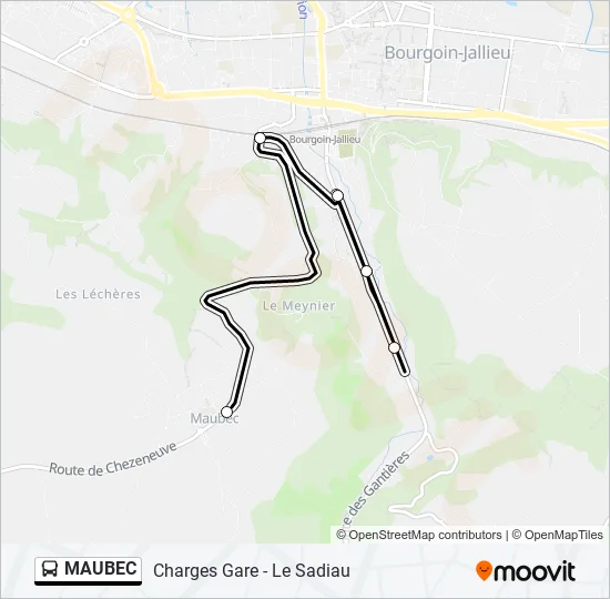 MAUBEC Bus Line Map