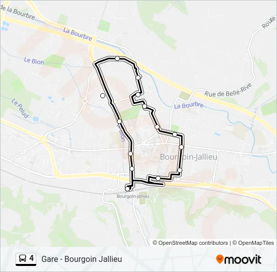 4 Bus Line Map
