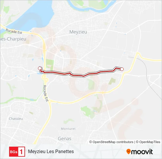 BGS1 Bus Line Map