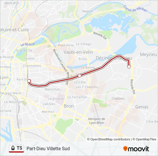 TS Light Rail Line Map