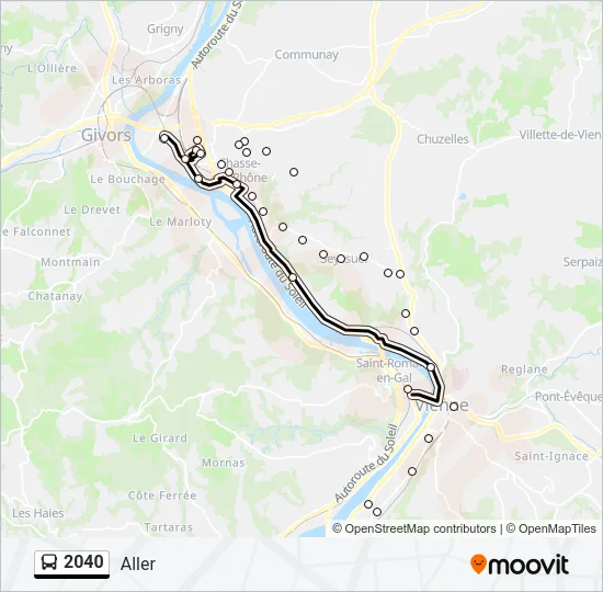 2040 Bus Line Map