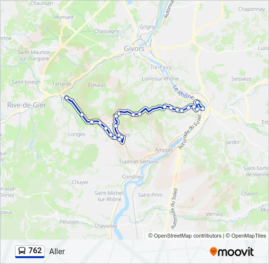 762 Bus Line Map
