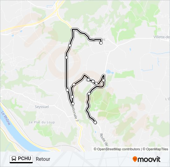 PCHU Bus Line Map