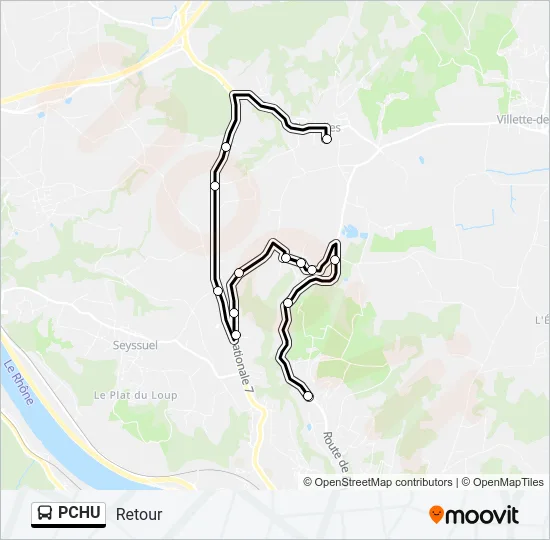 PCHU Bus Line Map