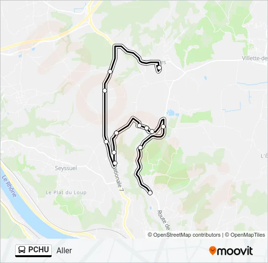 PCHU Bus Line Map