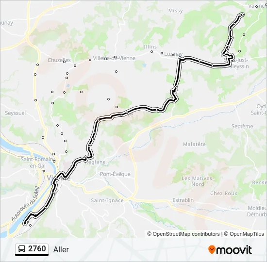 2760 Bus Line Map