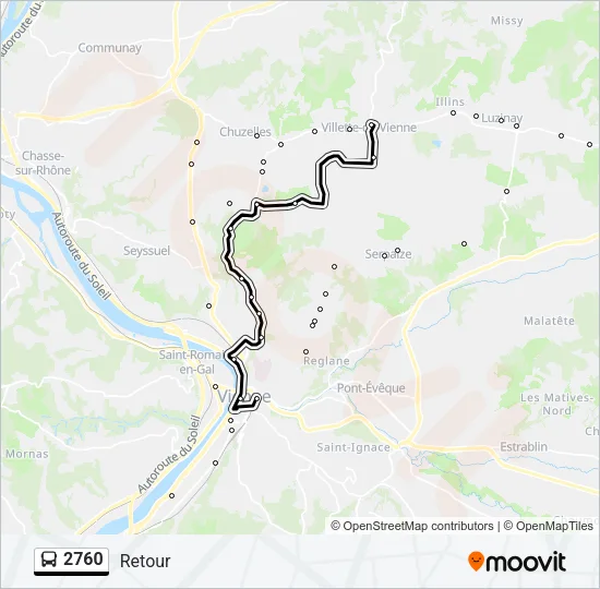 2760 Bus Line Map