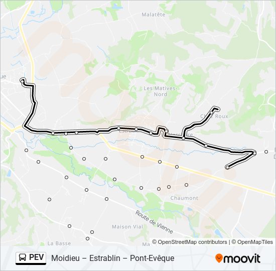 PEV bus Line Map