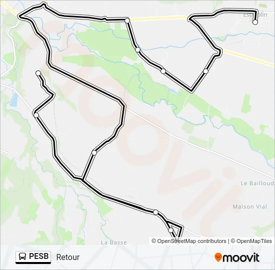 PESB Bus Line Map