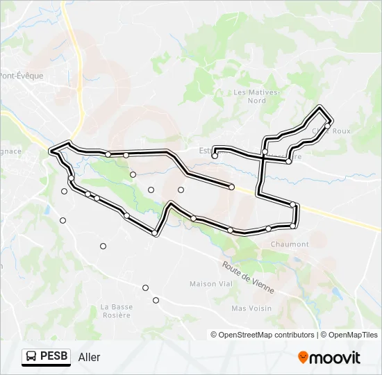 PESB Bus Line Map