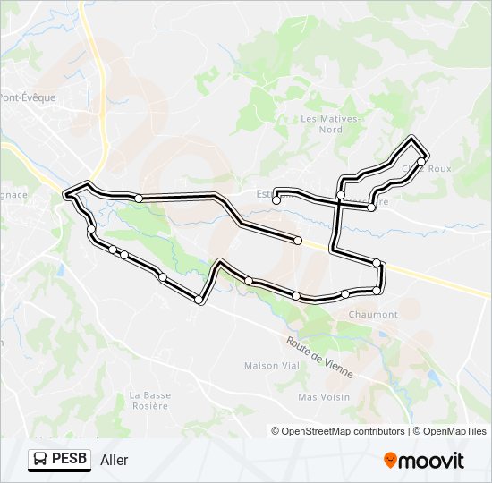 PESB bus Line Map