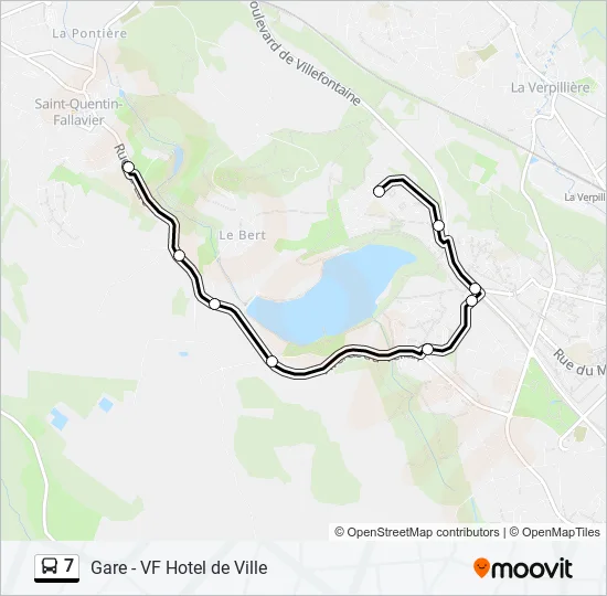 7 Bus Line Map