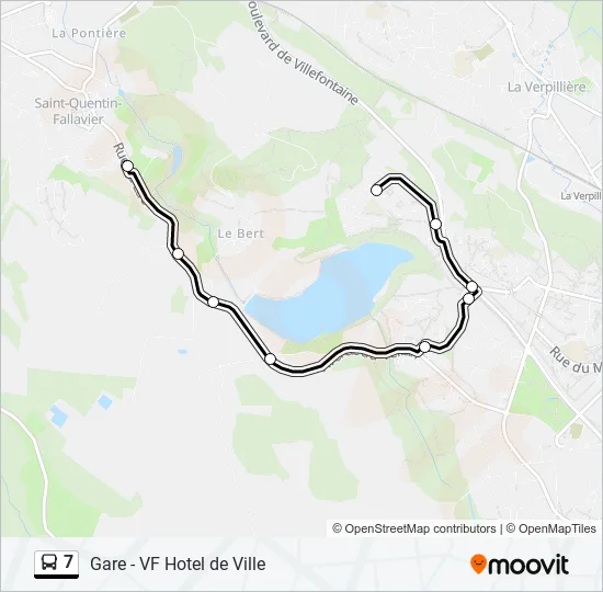 7 Bus Line Map