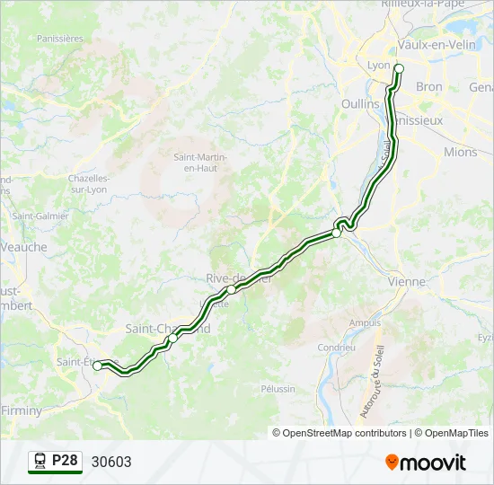 P28 Train Line Map