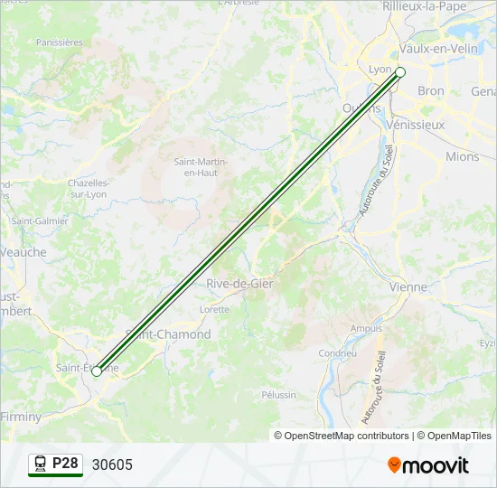 P28 Train Line Map