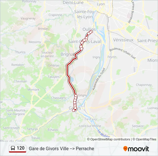 120 Bus Line Map