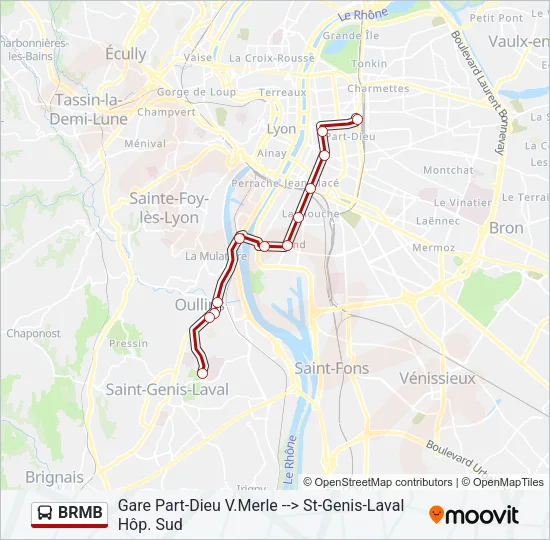 BRMB Bus Line Map