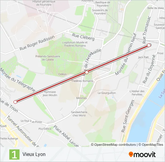F1 Funicular Line Map