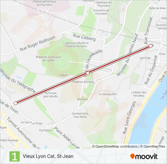 F1 Funicular Line Map