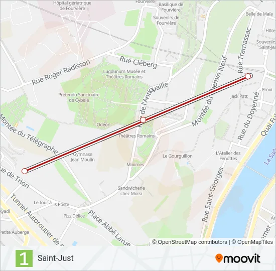 F1 Funicular Line Map