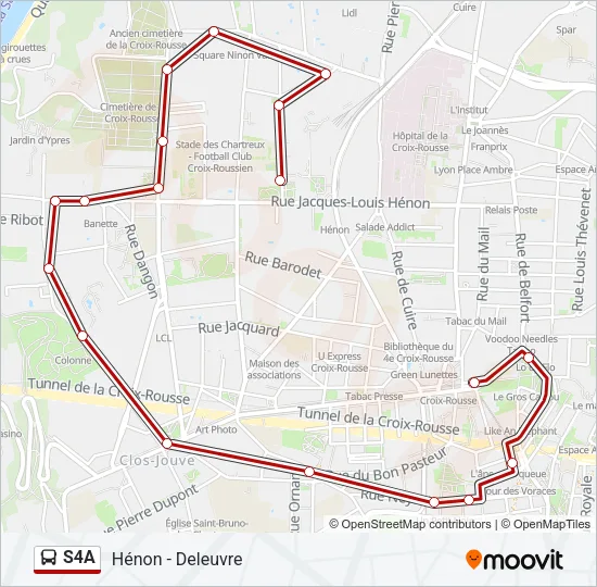 S4A Bus Line Map