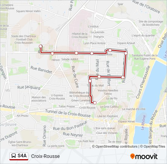 S4A Bus Line Map