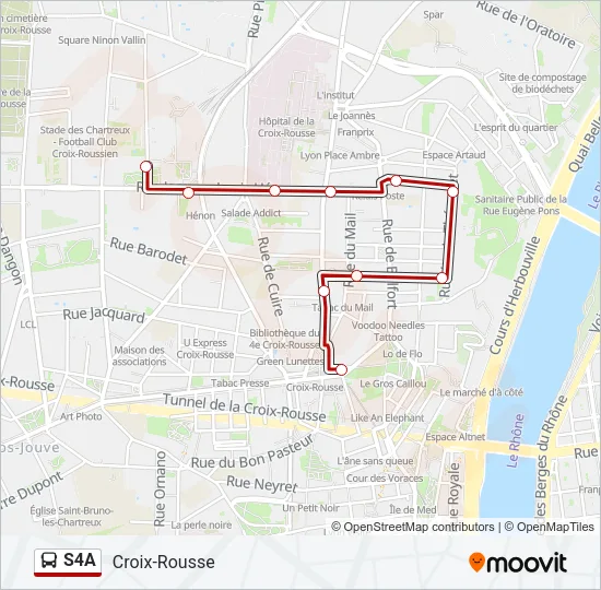 S4A Bus Line Map