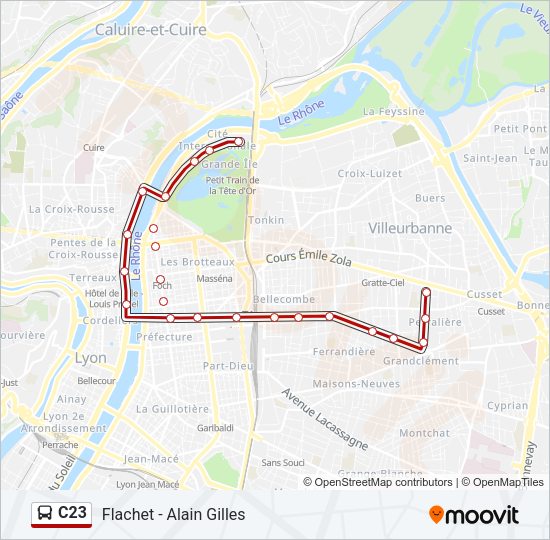 C23 Bus Line Map