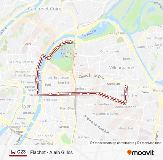 C23 Bus Line Map