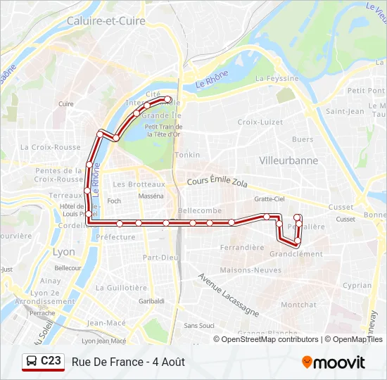 C23 Bus Line Map
