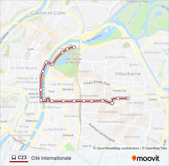 C23 Bus Line Map