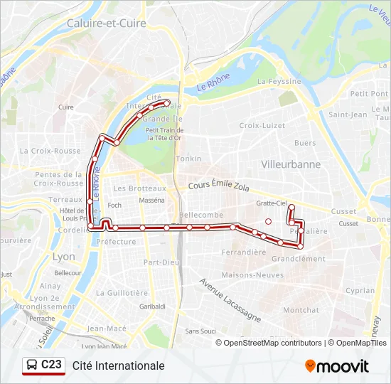 C23 Bus Line Map
