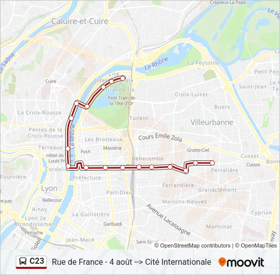 C23 Bus Line Map