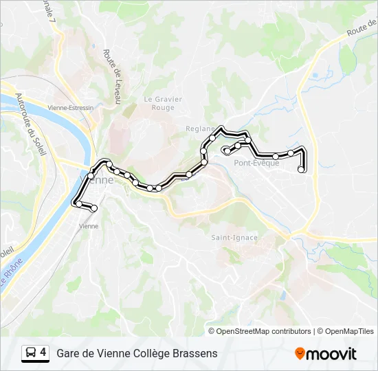 4 Bus Line Map