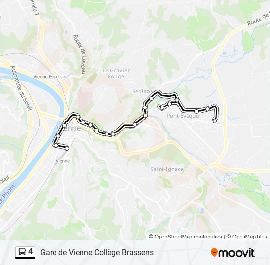 4 bus Line Map